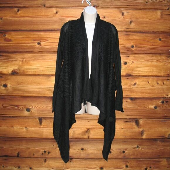 NWT Black Angora Cardigan Sweater - Picture 1 of 6